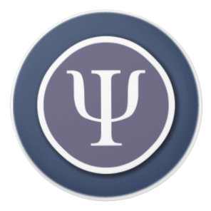 Psychology Symbol Ceramic Knob