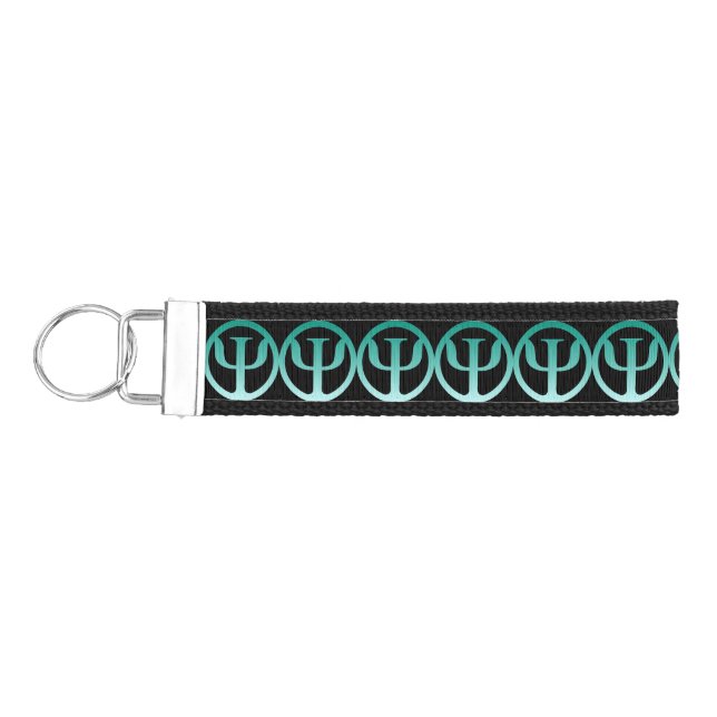 Psychology Symbol Wrist Key Chain (Keys on Left)