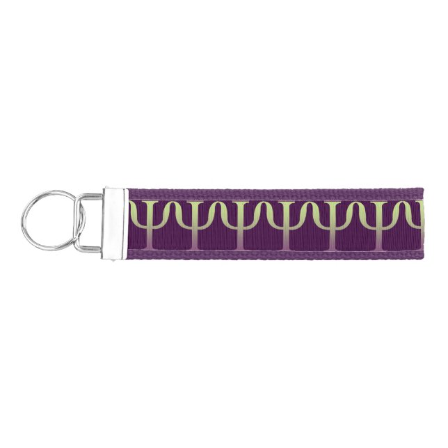 Psychology Symbol Wrist Key Chain (Keys on Left)