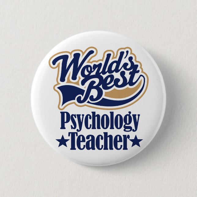 Psychology Teacher Gift For Pinback Button (Front)
