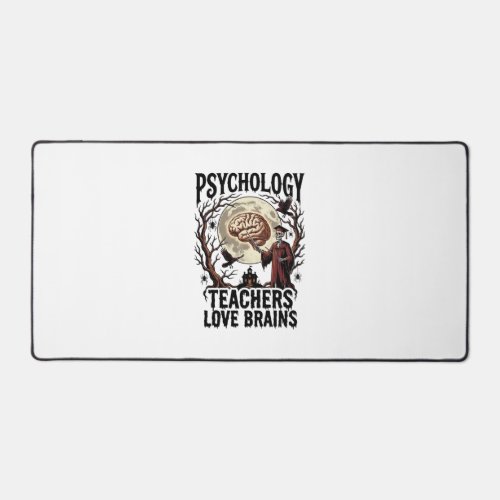 Psychology Teacher Halloween Brain Lover Gothic Sh Desk Mat