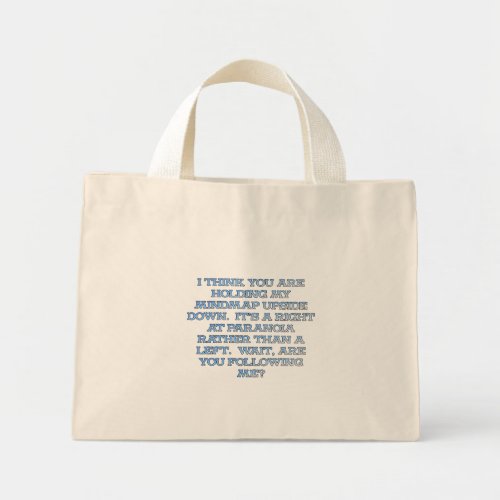 Psychology the study of people who are paranoid mini tote bag