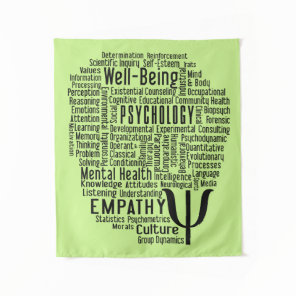 PSYCHOLOGY Word Cloud custom color Tapestry