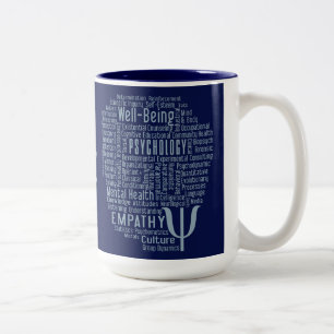 PSYCHOLOGY Word Cloud custom colour mugs