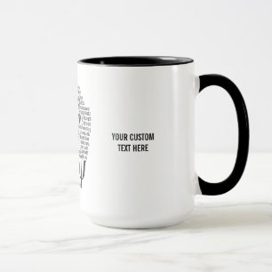 PSYCHOLOGY Word Cloud custom mugs