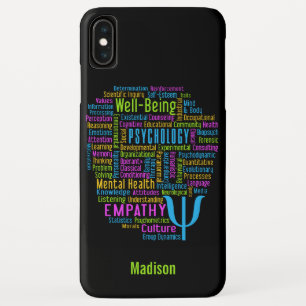 PSYCHOLOGY Word Cloud custom name & color cases