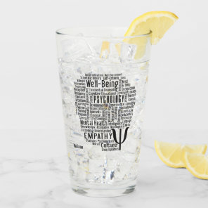 PSYCHOLOGY Word Cloud custom name Glass