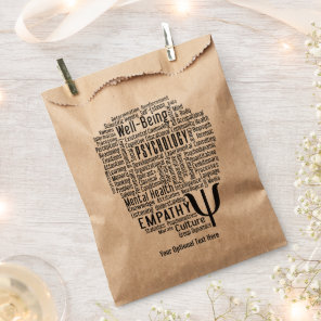 PSYCHOLOGY Word Cloud custom text Favor Bag
