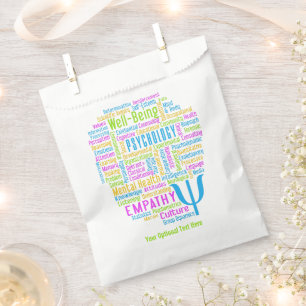 PSYCHOLOGY Word Cloud custom text Favor Bag