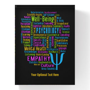 PSYCHOLOGY Word Cloud custom text Paperweight