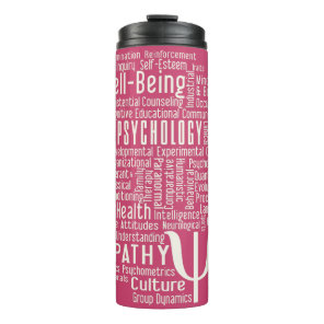 PSYCHOLOGY Word Cloud custom tumbler