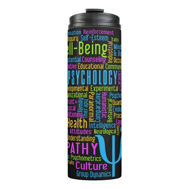 PSYCHOLOGY Word Cloud custom tumbler (Front)