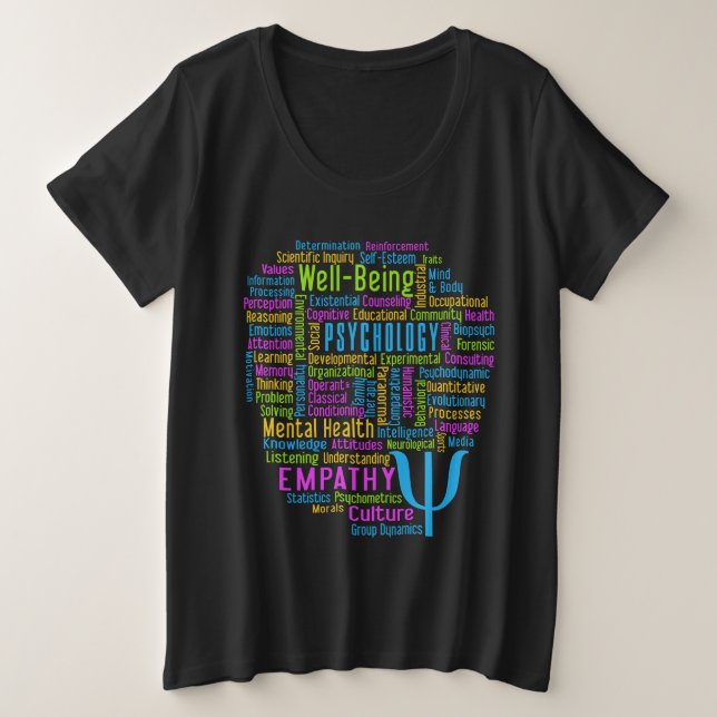 PSYCHOLOGY Word Cloud shirts & jackets (Design Front)