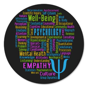 PSYCHOLOGY Word Cloud Sign