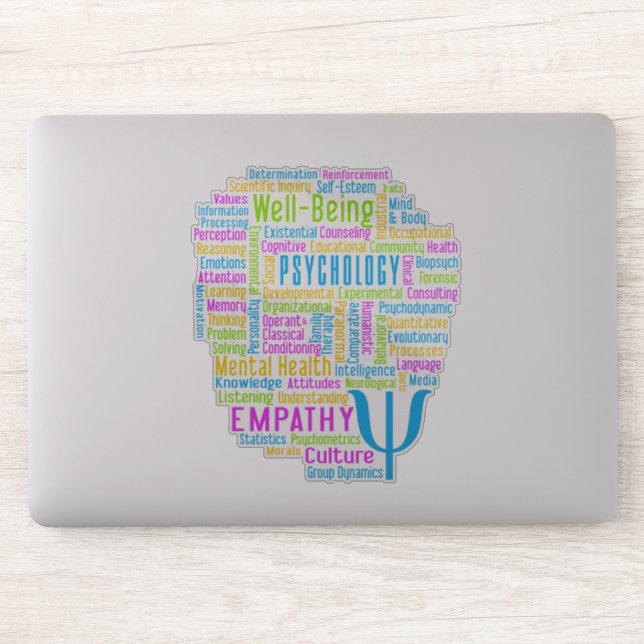 PSYCHOLOGY Word Cloud Sticker (Computer)