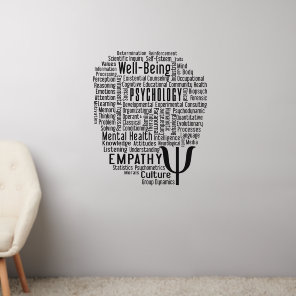 PSYCHOLOGY Word Cloud Wall Decal