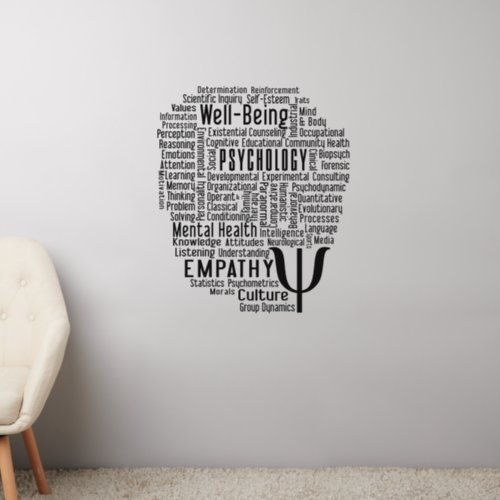 PSYCHOLOGY Word Cloud Wall Decal