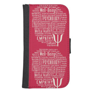 PSYCHOLOGY Word Cloud wallet cases