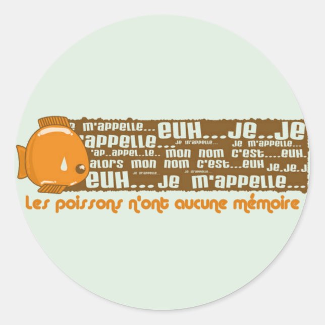 Psychose Classic Round Sticker (Front)