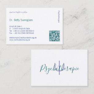 Psychotherapie Psychologie  Business Card