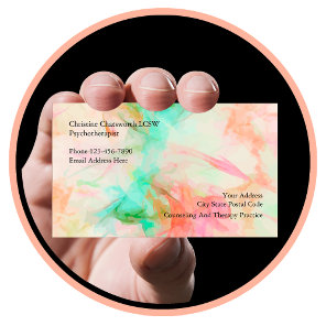 Psychotherapist And Counseling Services Business Card
