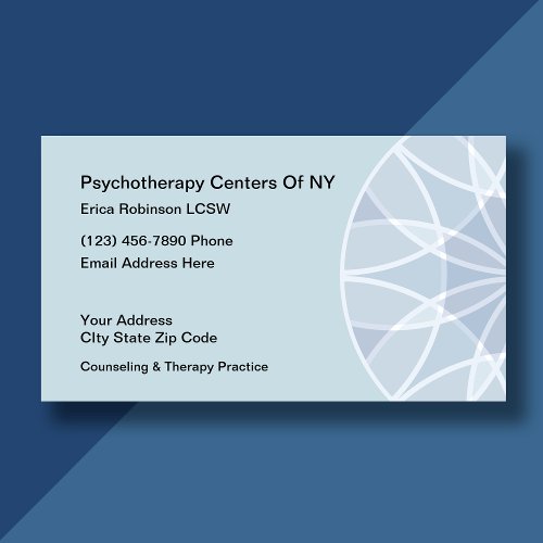 Psychotherapist Counseling Business Card Design