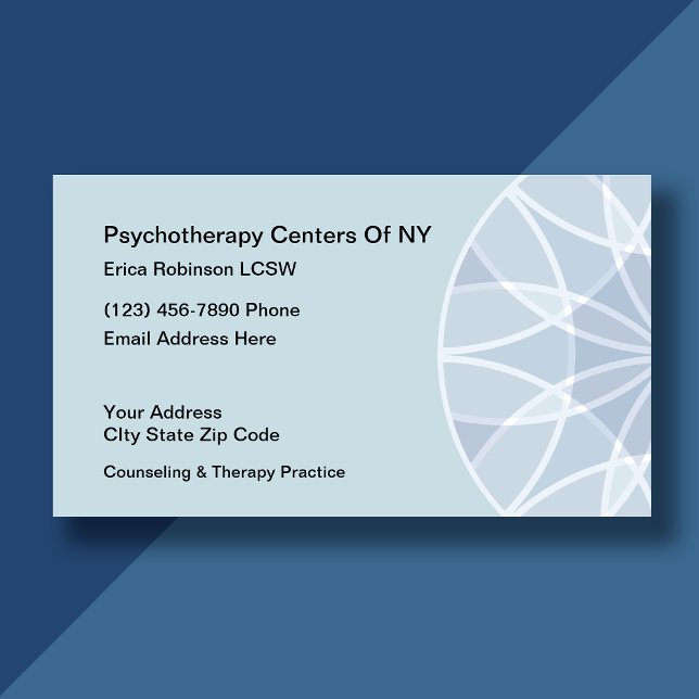 Psychotherapist Counseling Business Card Design (Creator Uploaded)