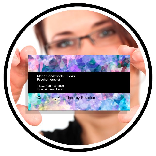 Psychotherapist Counseling Modern Design Business Card (Creator Uploaded)
