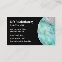 Psychotherapist Counseling Services Business Card