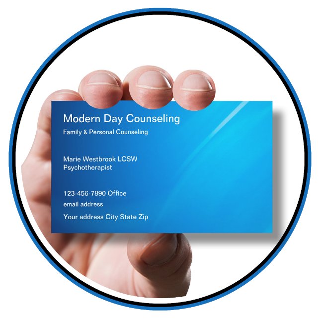 Psychotherapist Family Counseling Business Card (Creator Uploaded)