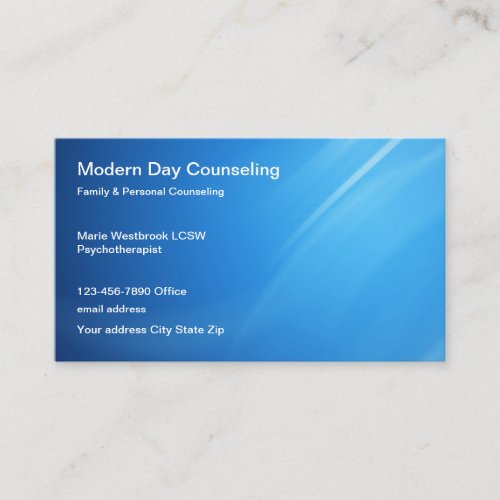 Psychotherapist Family Counseling Business Card