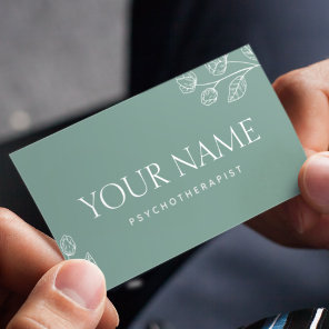 Psychotherapist Family Counselor Minimalistic Business Card