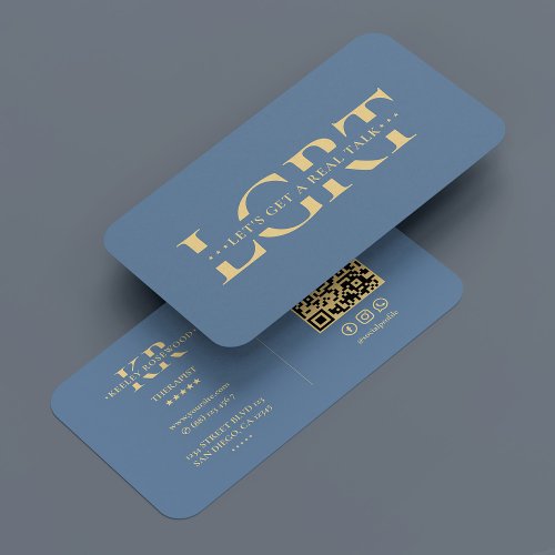  Psychotherapist Mental Health Therapist Blue Mode Business Card