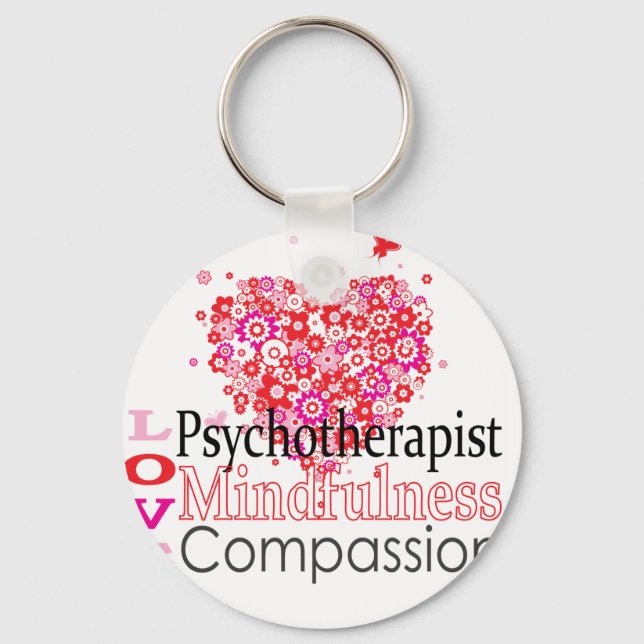Psychotherapists are Compassionate Keychain (Front)