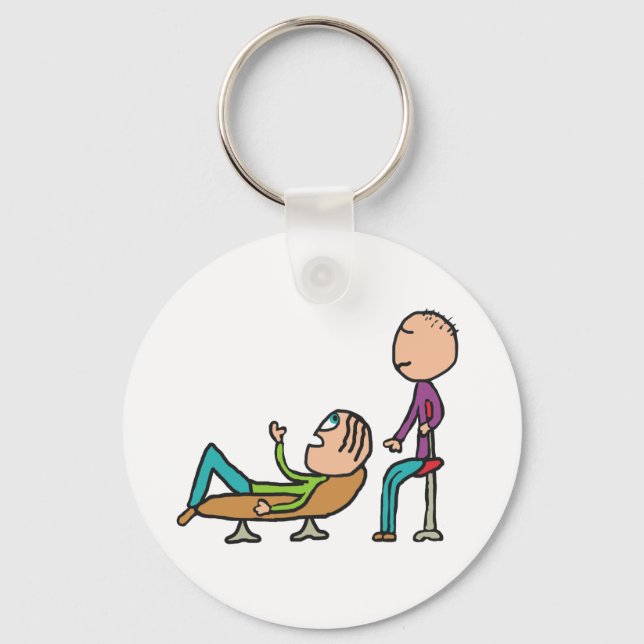 Psychotherapy Counselling and Therapy Keychain (Front)