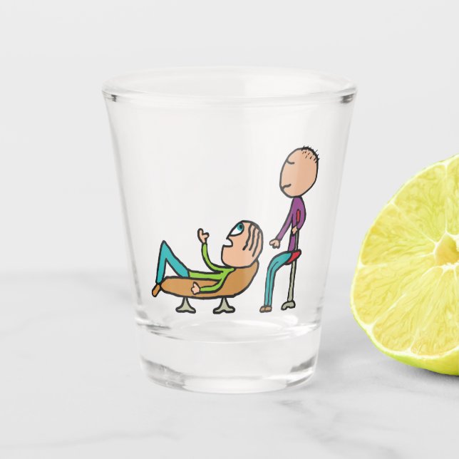 Psychotherapy Counselling and Therapy Shot Glass (Front)
