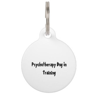 Psychotherapy Dog in Training Pet ID Tag