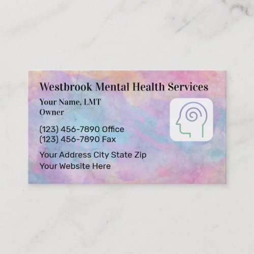 Psychotherapy Mental Health Business Cards