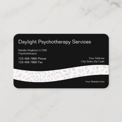 Psychotherapy Mental Health Services Business Card