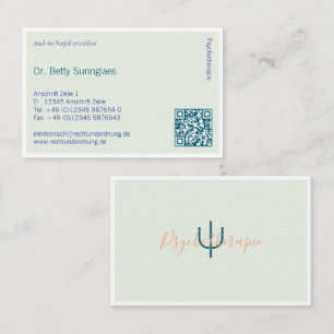 Psychotherapy Psychology  Business Card