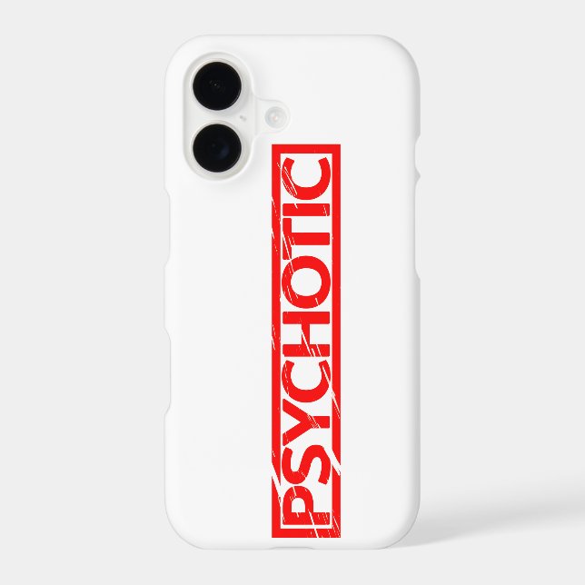 Psychotic Stamp Iphone Case (Back)