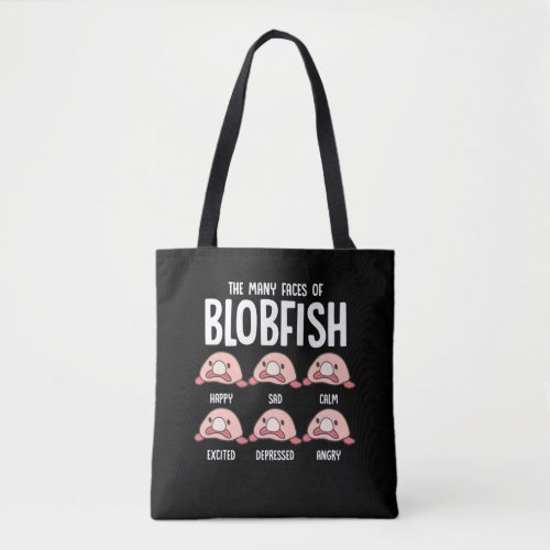Psychrolutes Ugly Fish Face Blobfish Sea creature Tote Bag