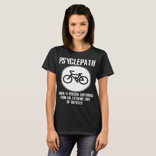 Psyclepath Funny Cycling Bike Mens Premium Bike Mo T_Shirt