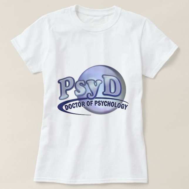 PsyD Doctor of Psychology LOGO T-Shirt (Design Front)