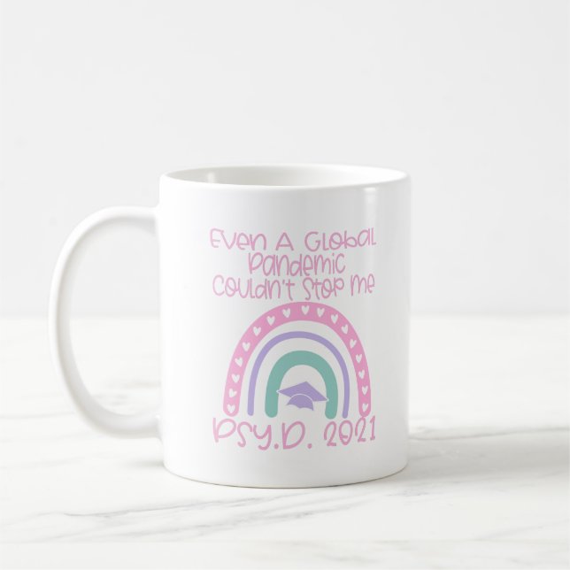 PsyD Graduation Gift Psychologist 2021 Coffee Mug (Left)