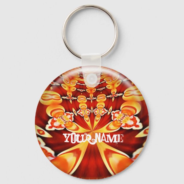 PsyKEYdelic NAME Keychain (Front)