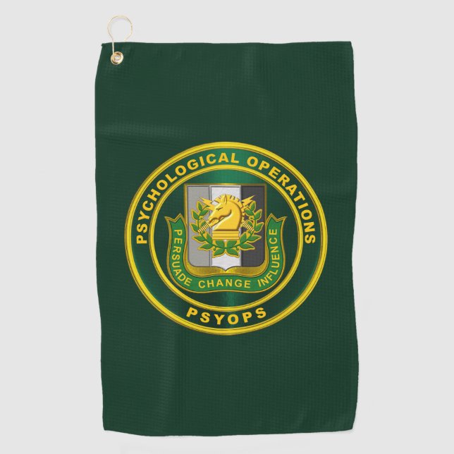 PSYOPS Psychological Operations  Golf Towel (Front)