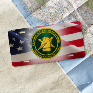 PSYOPS Psychological Operations License Plate