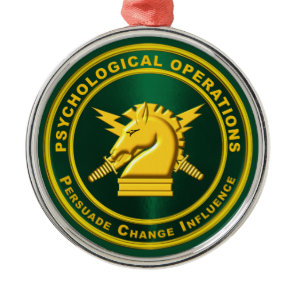 PSYOPS Psychological Operations  Metal Ornament