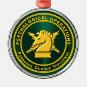 PSYOPS Psychological Operations Metal Ornament